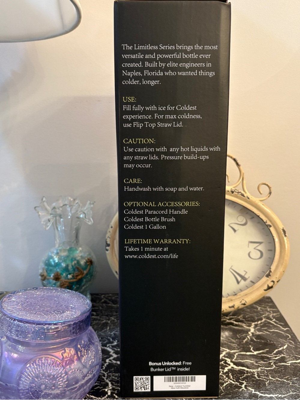 Coldest Limitless Bottle - Soft Meadow Travel Tumbler - Picture 2 of 4